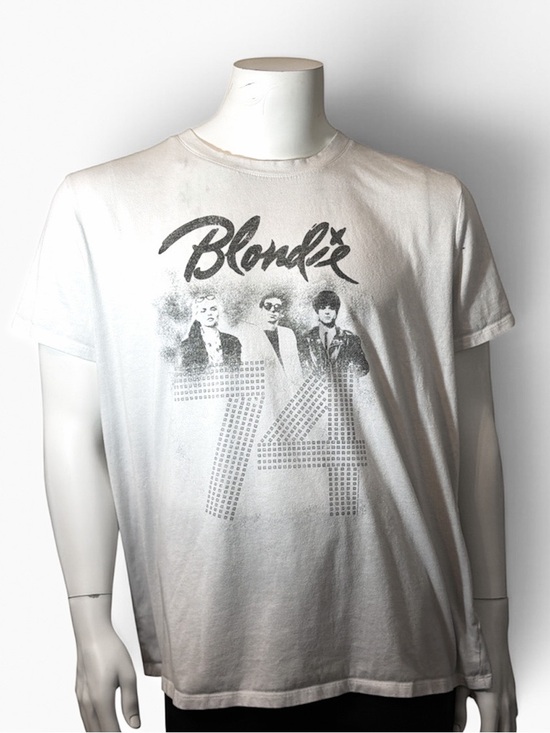 Maurices Tops - Blondie White Band Tee Size Large Fits XL Maurices Graphic T-Shirt Distressed